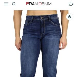 Fran Denim Audrey relaxed straight leg jeans